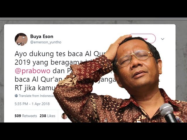 Hasil gambar untuk prabowo baca quran youtube