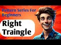 Right-Traingle Star Triangle | Pattern Problems Series #1