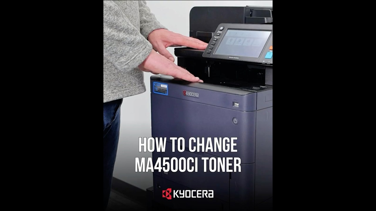 How to Change Toner on Kyocera MA4500ci | Empty Waste Toner
