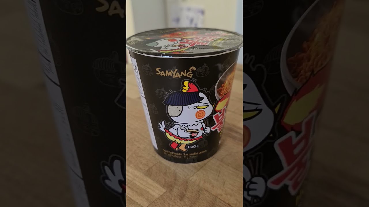 Samyang Hot Chicken SUPER SPICY Korean Pot Noodle #shorts - YouTube