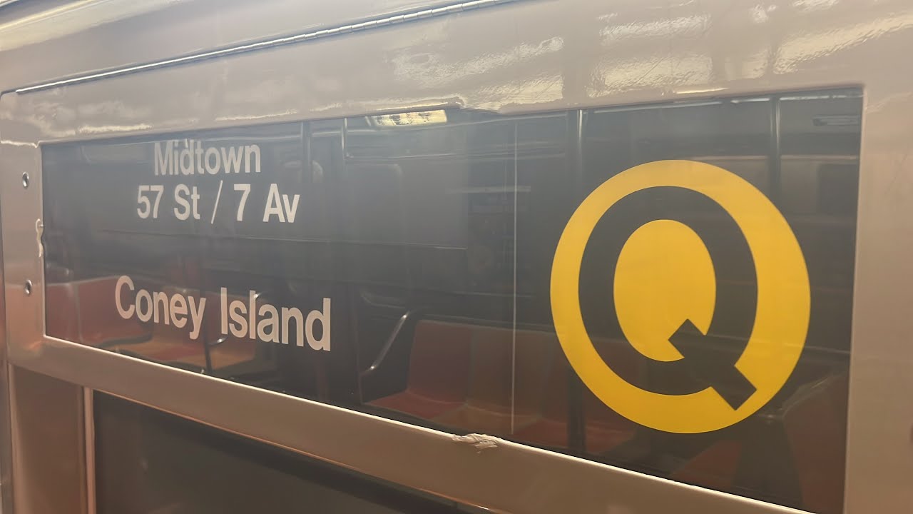 R68A (Q) Train [Coney Island-Stillwell Avenue to 96th Street-2nd Avenue].