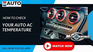 How to Check Your Auto AC Temperature
