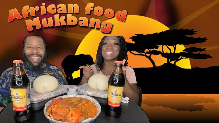 AFRICAN FOOD MUKBANG FUFU , JOLLOF RICE, OKRA SOUP AND EFO RIRO (SPICY) 😋