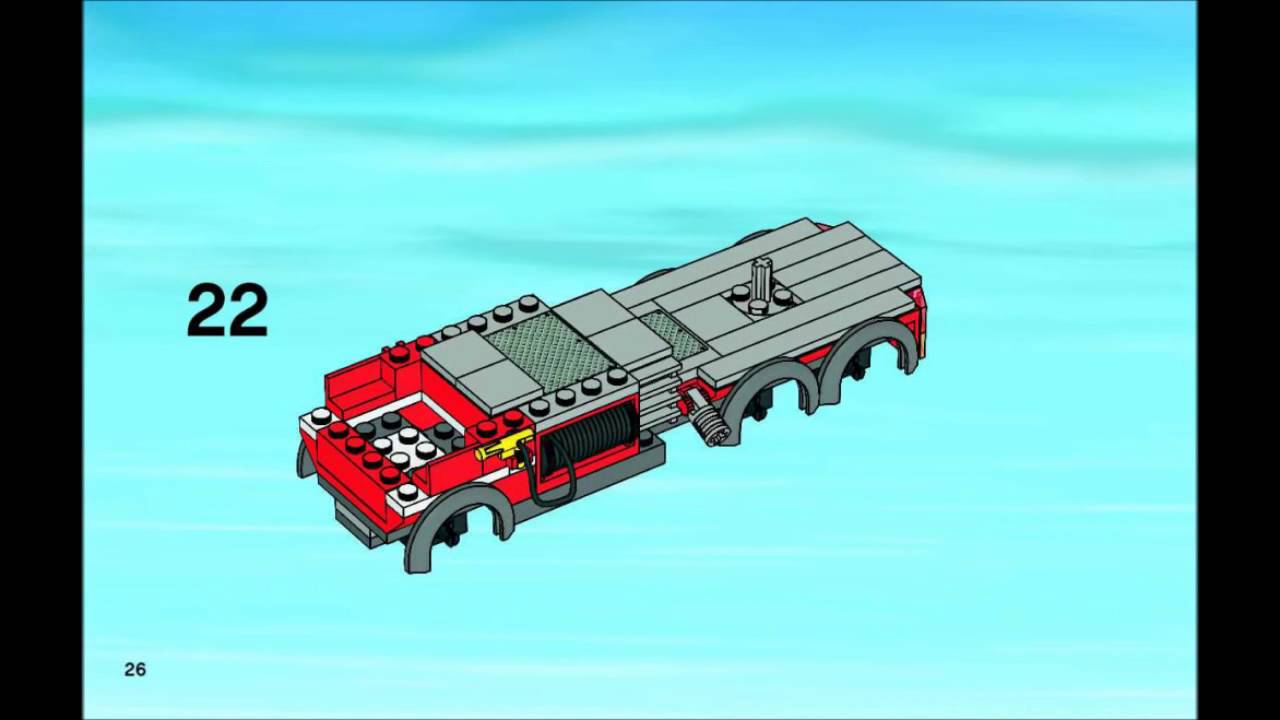7945 Lego Fire Station City Fire Instruction Booklet Youtube