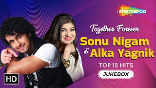 Best of Sonu Nigam & Alka Yagnik | Evergreen Hindi Romantic Songs Collection | Video Jukebox