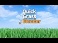 Blender Grass in 2 Mins! Realistic Look Without Add-ons! 🌾 #MalayalamCG