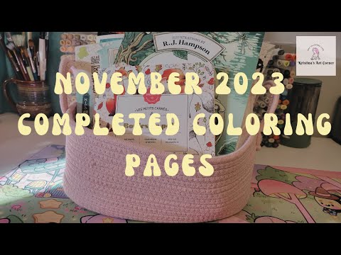 November 2023 Completed Coloring Pages Completedcoloringpages Coloring