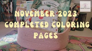 November 2023 Completed Coloring Pages #completedcoloringpages #coloring