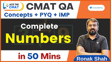 CMAT 2023 | Complete Numbers in 50 Mins | Ace the CMAT | Ronak Shah