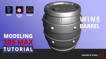 3dsMax Tutorial | Modeling a Wine Barrel