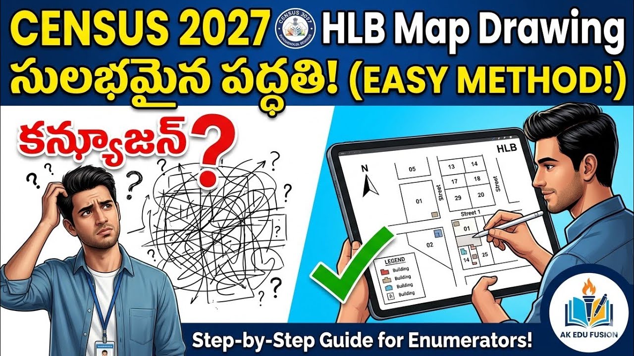 Census Hlb Map Model.pdf Census 2027: How to Draw HLB Layout Map? ఎన్యుమరేటర్ల కోసం సులభమైన ...