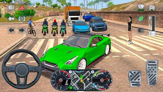 Super Taxi Simulator 2025: new city bust road driving vs bikes - Taxi game android gameplay screenshot 4