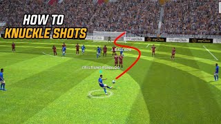How to perform Knuckle Shots (Freekick) Pes 2021 Mobile (Classic/Advanced Control)