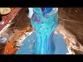 Acrylic pouring Vase dirty pour