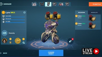 War Robots Live Stream Lynx Stake Is OP #WRwinStEvora #warrobots