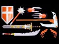 7 ORIGAMI Knight WEAPONS || Sword | Shield | Mace | Dadao | Claw