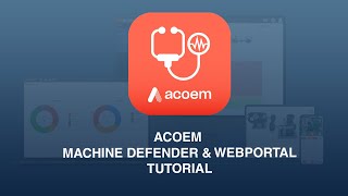 How to use the Acoem Machine defender with the Webportal. screenshot 1