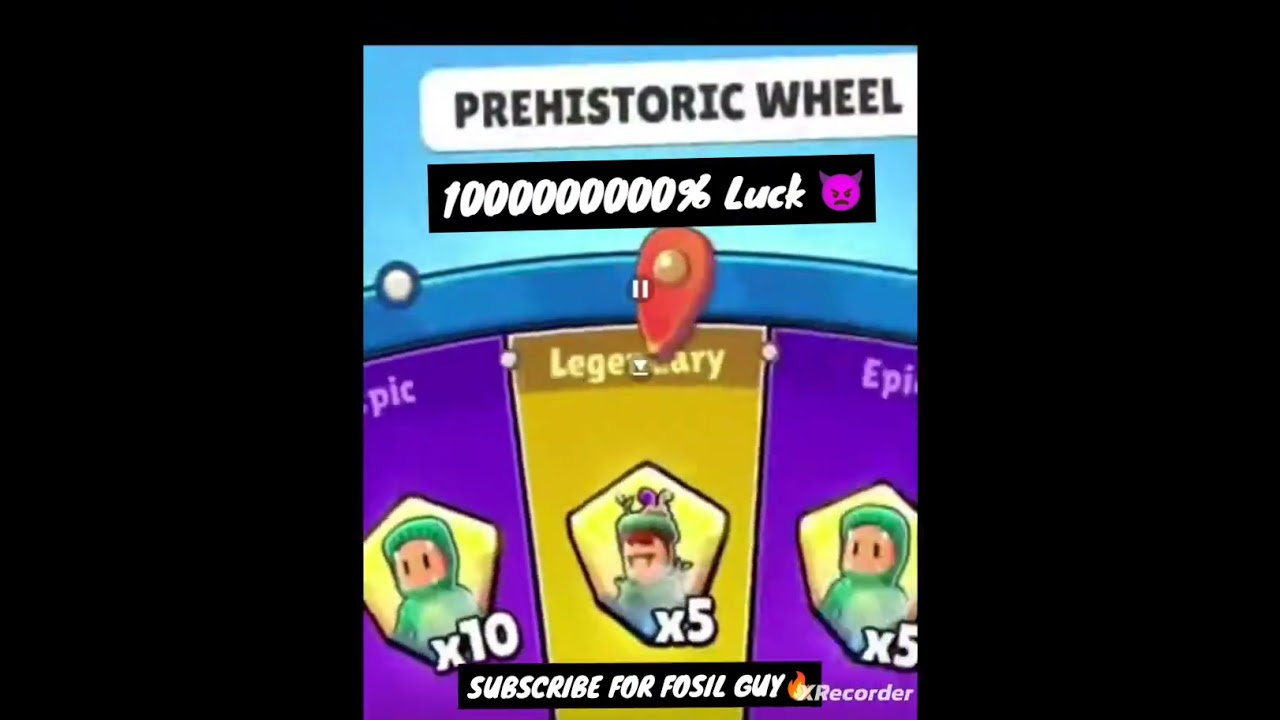 Finnally,I got fossil guy thank you stumble guys π₯