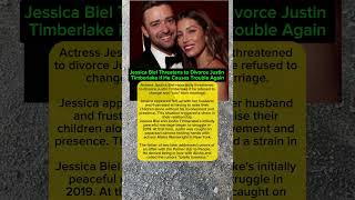 Jessica Biel Angry Will Divorce Justin Timberlake If He Makes A Fatal Mistake #hollywoodbuzz