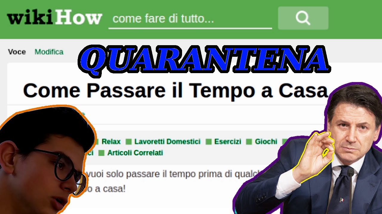 COSA FARE IN QUARANTENA WikiHow YouTube