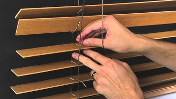 How to Restring a Standard Operating Horizontal Wood Blind