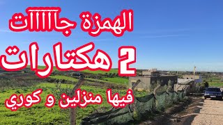 ها الهمزة جآآآآآت? مزرعة فيها منزلين و كوري و بئر و الاشجار مثمرة   للبيع نواحي مكناس 2 هكتارات?