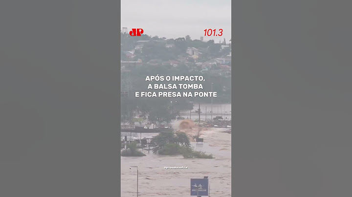 Enxurrada! Balsa bate em ponte no Rio Grande do Sul #shorts