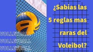 ¿Sabes cuáles son las 5 reglas más extrañas del voleibol?