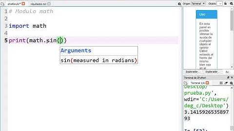 Funciones matemáticas y módulo math en Python