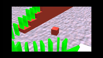 Blender Game Engine Dominos Test