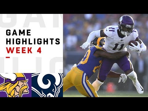 Vikings vs. Rams Week 4 Highlights | NFL 2018