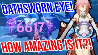 ULTIMATE Yae Miko Weapon Comparison! Oathsworn Eye vs Widsith vs Kagura's! Can F2P Keep Up?