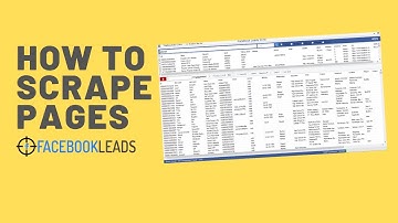how to scrape Facebook pages with facebookleads tool