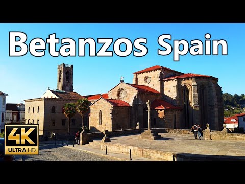 Betanzos Galicia walk | Spain | Virtual Walk | Historic city | tour | 4k