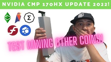 NVIDIA CMP 170HX Test Mining Other Coins ETC RVN ERG FIRO FLUX | Crypto Mining 2022 ξ ₿ 香港加密貨幣挖礦