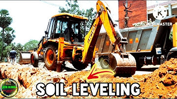 JCB 3dx Soil Leveling|| Soil Leveling by Jcb|| JCB Mud Leveling|| Jcb Working Video|| @JcbNow