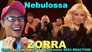 Nebulossa - ZORRA - Spain Second Semi-Final Eurovision 2024 REACTION