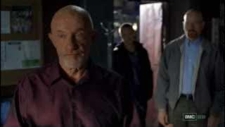 Breaking Bad - Mike giving instructions to the contractors 'Yes sir and no sir'
