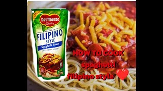 HOW TO COOK SPAGHETTI NG KAHIRAPAN FILIPINO STYLE