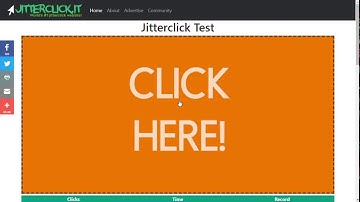 Jitter Click Training How fast can you click in 10 seconds