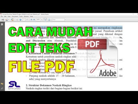 Video: Bagaimana cara mengubah font pada PDF?