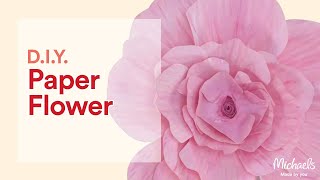 Giant Paper Flower Tutorial! | Cricut | Michaels