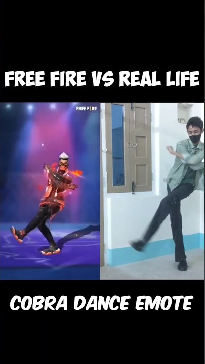 Free Fire vs Real Life Cobra Bundle Dance Emote 🤯🤯 #shorts
