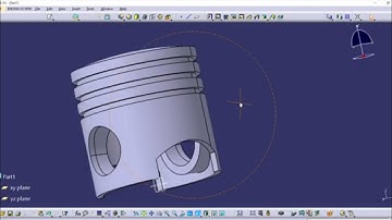 Catia v5 Single Piston Engine Assembly Part 3 ( PISTON )