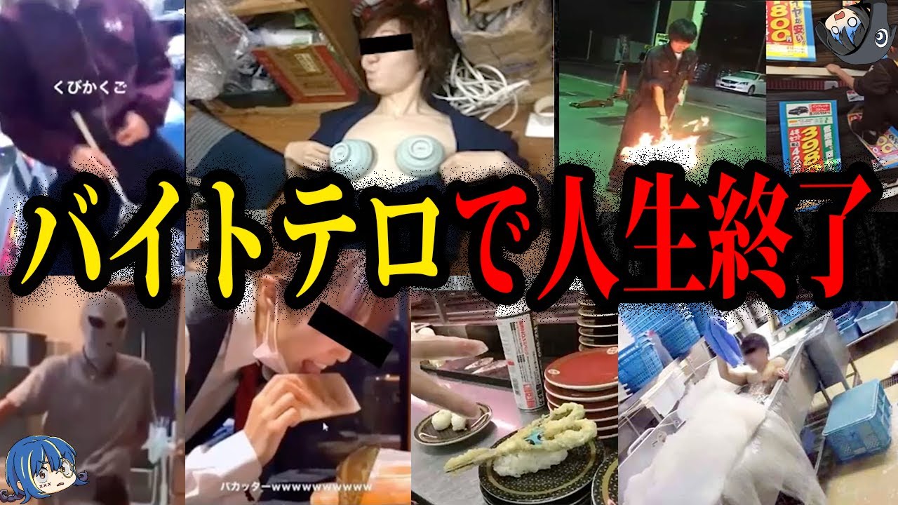 【ゆっくり解説】アホすぎて人生詰んだ。バイトテロのまぬけな末路総集編