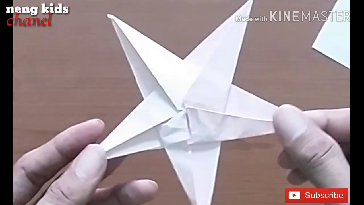  Origami  bintang kerajinan  tangan dari kertas  lipat kreatif 