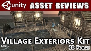 Unity Asset Kit Reviews - Village Exteriors Kit from 3Dforge