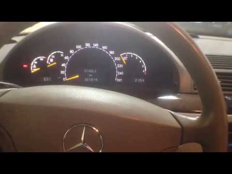 mercedes-benz w220 устанавливаем время на command и щитке приборов