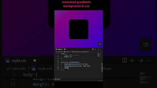 create an animated colors background using linear gradient in css #css #coding #viral #viralshorts