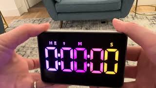 XREXS RGB Kitchen Timer Review (using with my 7 year old)